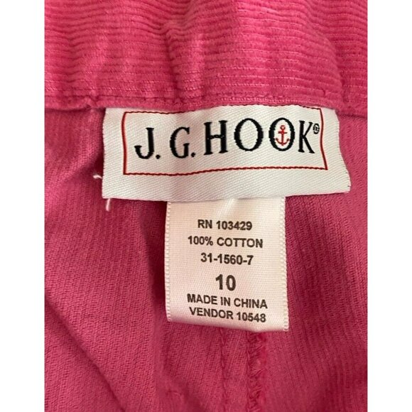 COPY - Vintage 90s J.G. Hook Corduroy Pants Size 10 Pink Embroidered Cat High R… - Picture 6 of 9